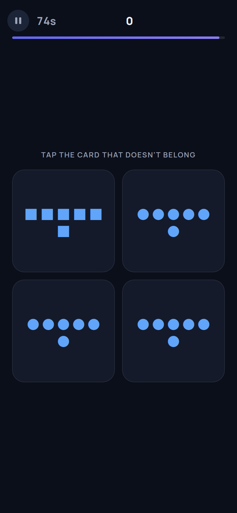 Odd One Out gameplay on iPhone