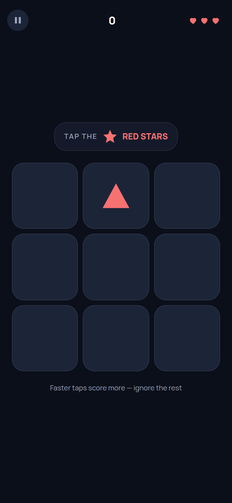 Target Tap gameplay on iPhone