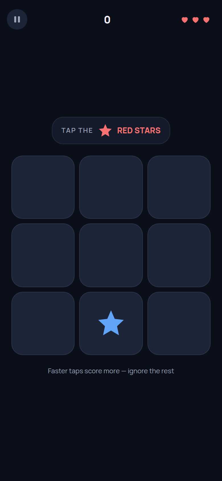 A later moment of a Target Tap round
